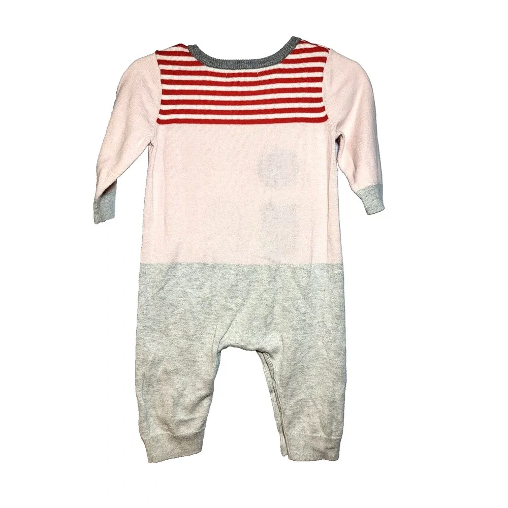 Baby Gap One Piece Cotton Color Blocked House Heart Stripes Button Crotch 3-6 mo